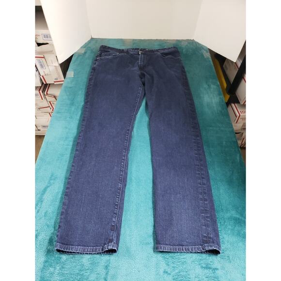 Adriano Goldschmied Jeans Size 34x32 Mens Blue Stretch Everett Slim Straight - Picture 1 of 13